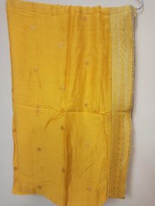 Silk suit with straight pajama &amp; dupatta