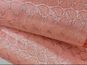 Elegant Peach Silk Saree with blouse pc