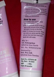 Night Care Korean Peel Off Mask