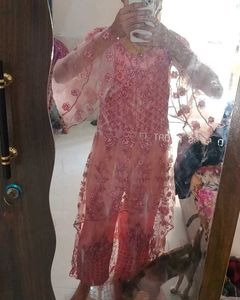 Elegant Pink Embroidered Kurta Set