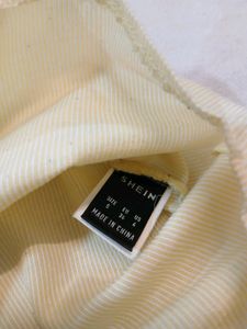 Light Yellow Oversized Button-Up Shirt