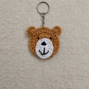 Handmade Crochet Teddy Bear Keychain
