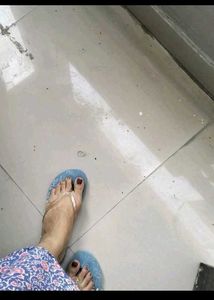 used Miniso Blue Flip-flops