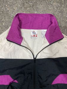 Retro 80s USA colorblock Windbreaker Jacket