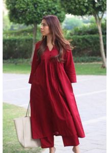 Maroon Kurta Set