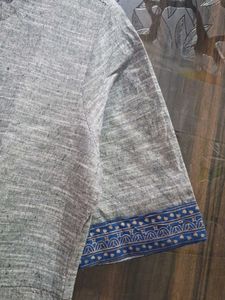 Grey Printed Kurta