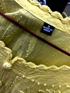 Yellow Embroidered Kurta