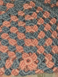 Crocheted Granny Square Shoulder Bag