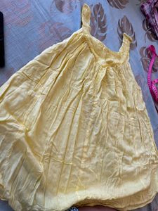 Flowy Yellow Ethnic Skirt