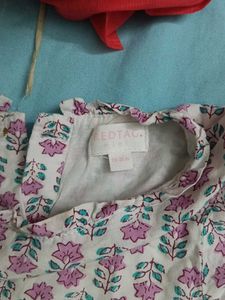 Cute Floral Print Baby Dress