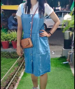 Sleeveless Denim Dress/ Frock