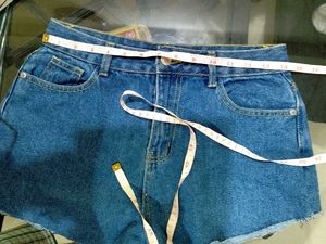 Trendy denim shorts