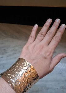 Hammered Metal Cuff Bracelet