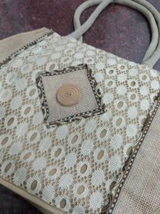 Unique Handmade Jute Tote Bag