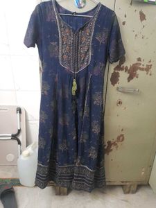 Beautiful Blue Floral Kurta