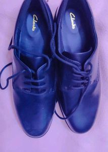 Clarks Black Derby Shoes