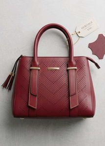 New Elegant Burgundy Handbag