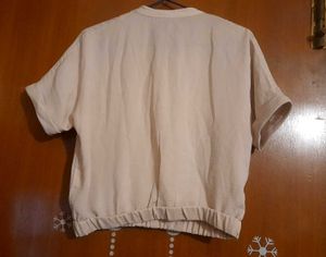 Beige Crop top