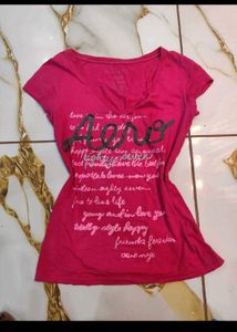 Aeropostale Pink Graphic T-Shirt