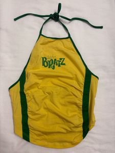 Bratz Yellow Halter Neck Crop Top