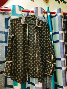 Black Unused Printed Shirt