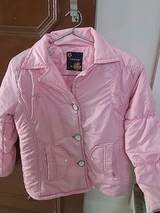Pretty pink puffy jacket for lil princess