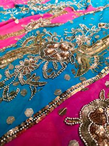 y2k handwork lehanga saree wd blouse pc.