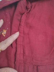 Maroon Embellished  Blouse