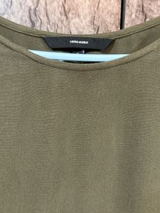 Olive Green Peplum Top