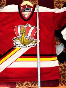 Vintage Red Hockey Jersey