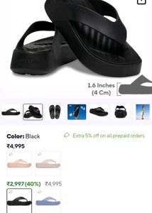 Crocs flip flops platform heels