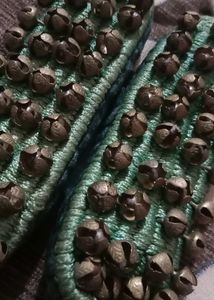 Beautiful 4 Line Gungroo(chilanga) With Green Pad💚