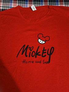 Red Mickey Mouse T-Shirt