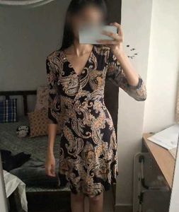 Stylish Paisley Print Dress