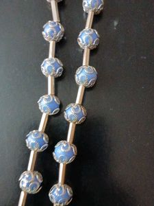 Elegant Blue Beaded Necklace