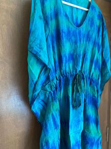 Bohemian Tie-Dye Kaftan Tunic Top