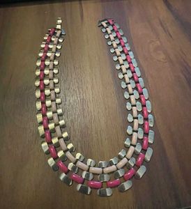 ✨ Pink &amp; White Statement Necklace ✨