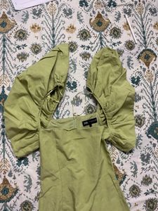 ZARA PUFF SLEEVES LIMITED EDITION DRESS