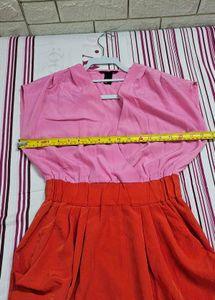H&amp;M Color Block Wrap Dress | Size S (EUR 36 / US 6