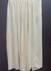 New Elegant Cream Ethnic Flared Plazzo
