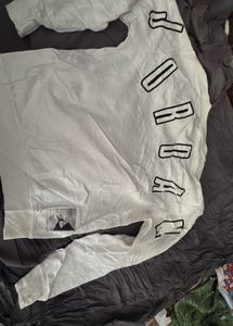 Men's White Long Sleeve T-Shirt