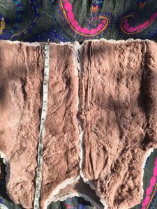 Faux Fur Jacket with Lace Trim
