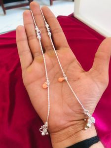 Pure Silver Payal (wt:-14.200g)