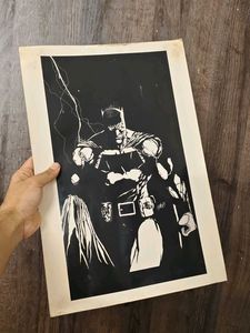 Vintage Batman Comic Art Print Poster