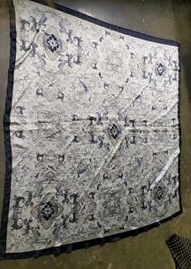 Black And White Square Hijab Scarf