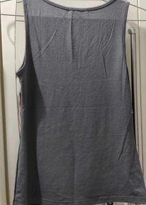straight fit Blue denims and shimmer party top