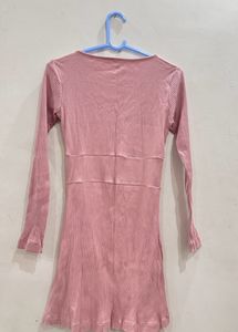 Peacy Mauve Mini Dress