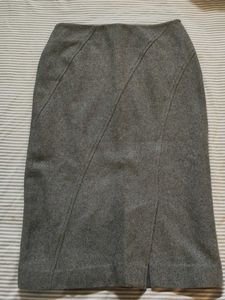 Gray Pencil Skirt