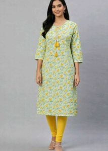 Floral Print Kurta