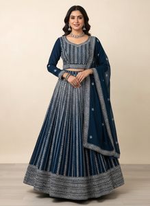 Elegant Blue Lehnga